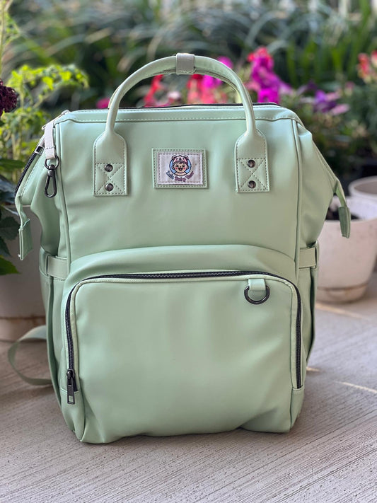 Lulu Baby Bear - Green Diaper Bag